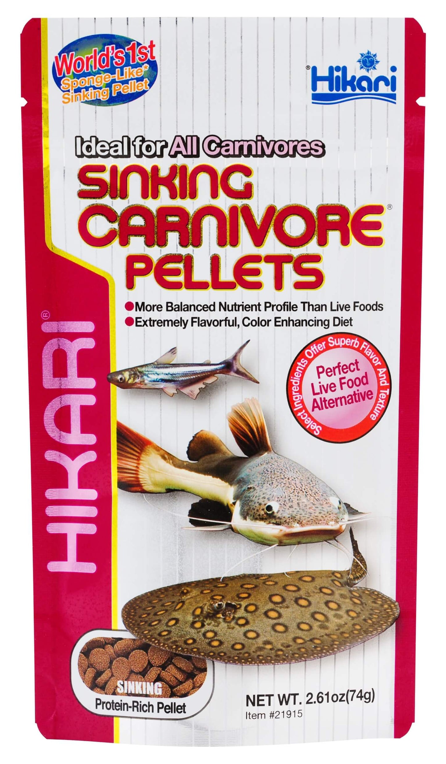 Hikari Sinking Carnivore Pellets 2.61oz