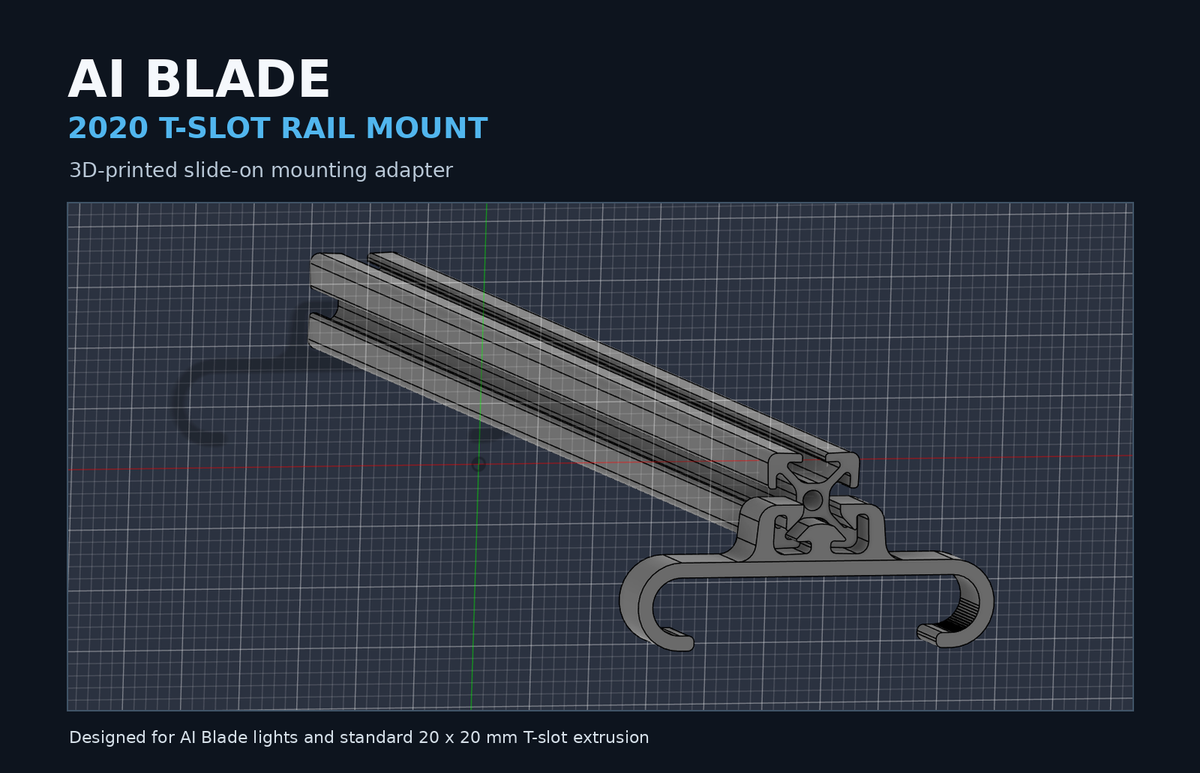 AI Blade 2020 T-Slot Rail Mount