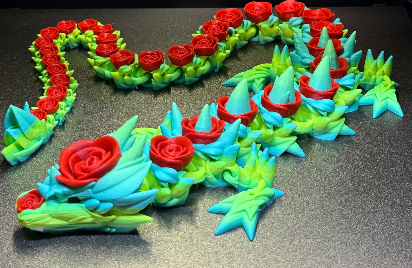 Articulated Flexi Rose Dragon