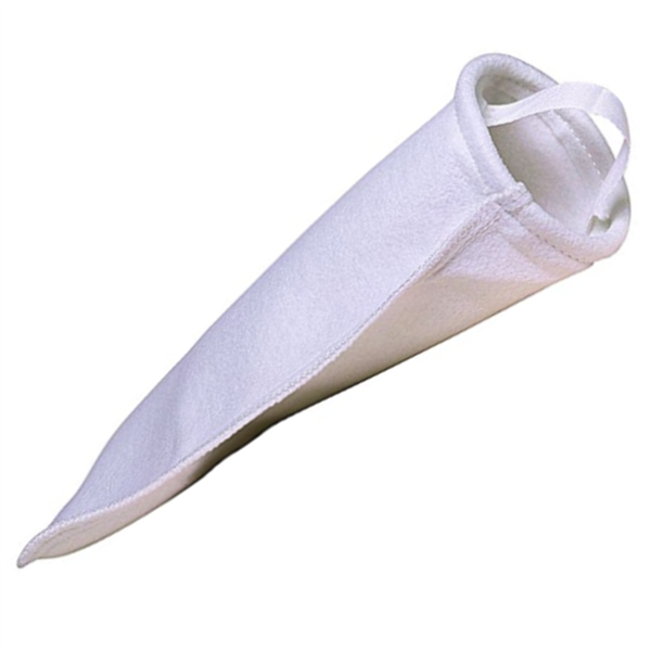 4 inch x 14 inch 200 Micron Filter Sock w / Plastic Ring and Strap