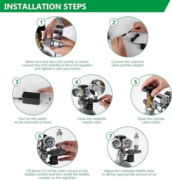 Hygger Co2 Regulator Dual Gauge HC003