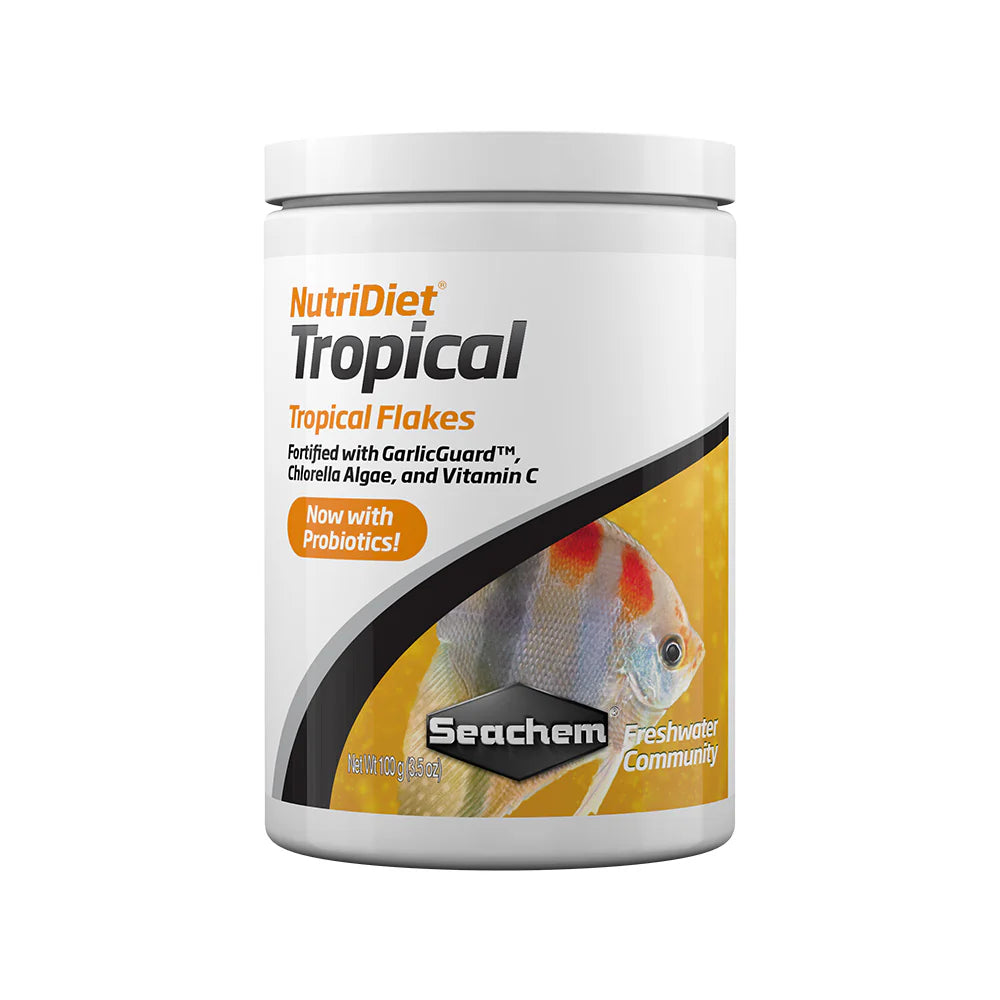 Seachem NutriDiet Tropical Flakes w/ Probiotics - Multiple Sizes