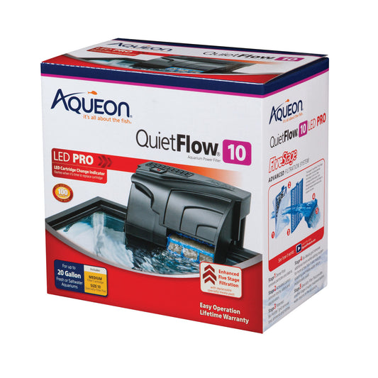 Aqueon QuietFlow LED PRO 10 Aquarium Power Filters