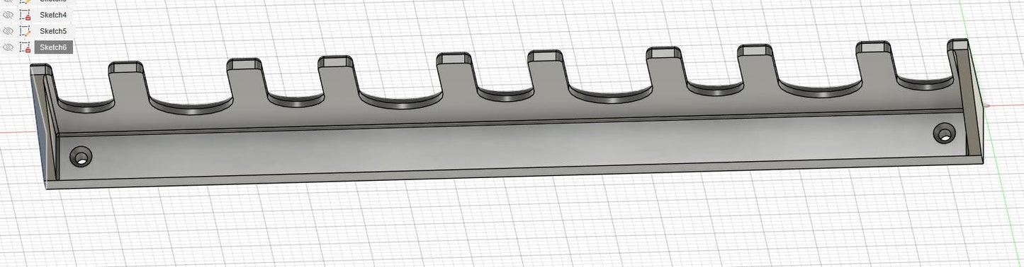 Aquarium tool holder fits Hygger Carbon Fiber 6 in 1 Cleaning Kit