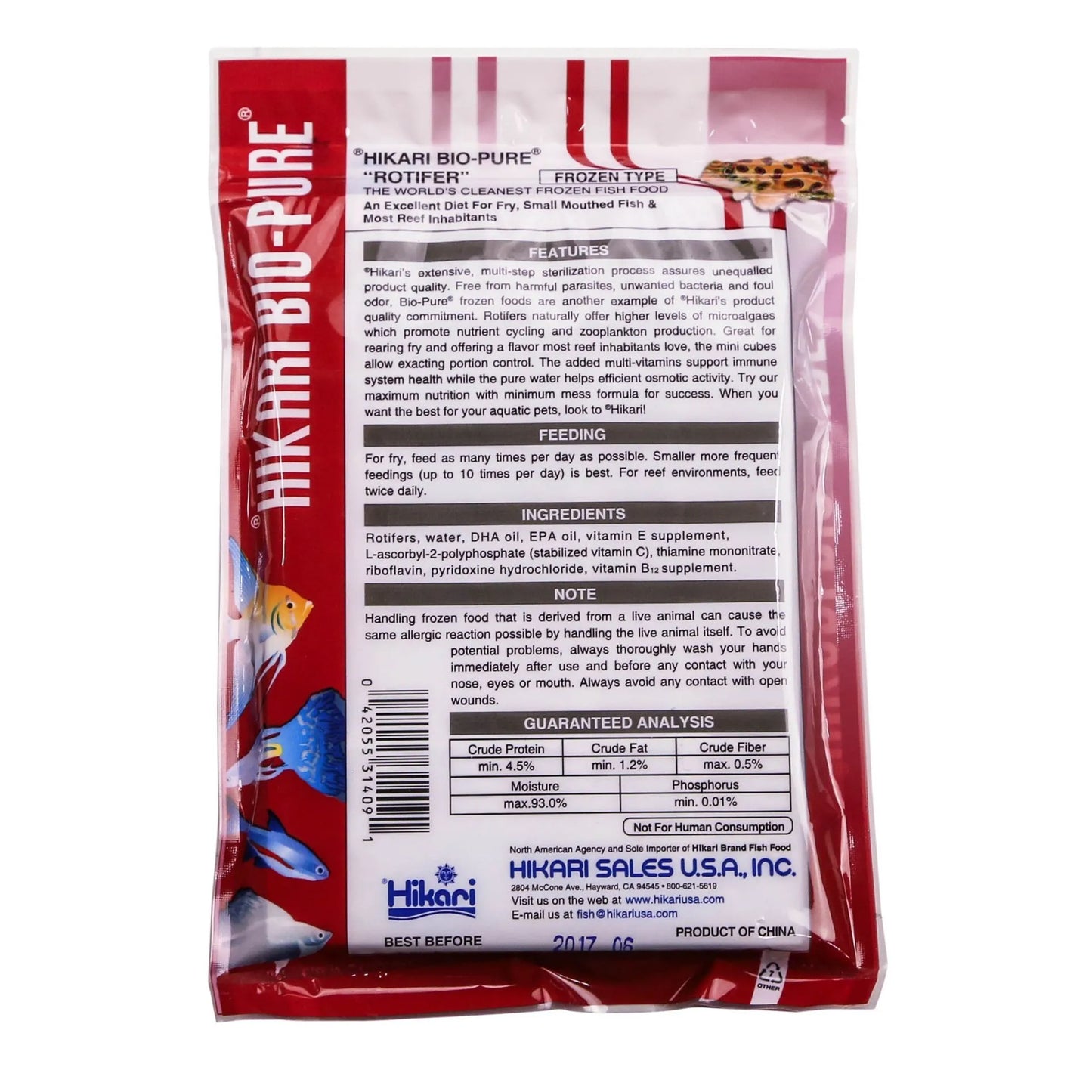 Hikari Bio-Pure Frozen Rotifers 1.75 oz blister pack