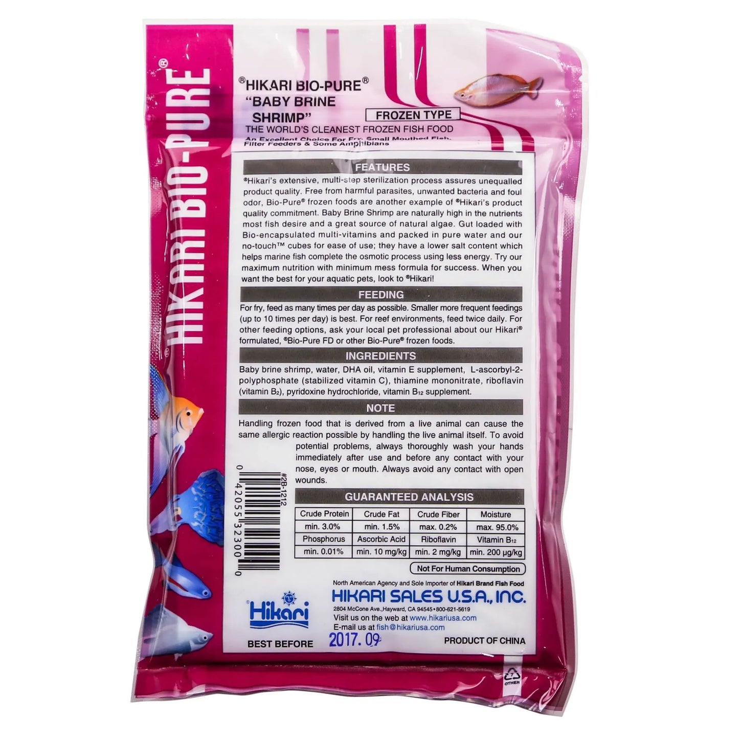 Hikari Bio-Pure Frozen Baby Brine Shrimp 3.5oz blister pack