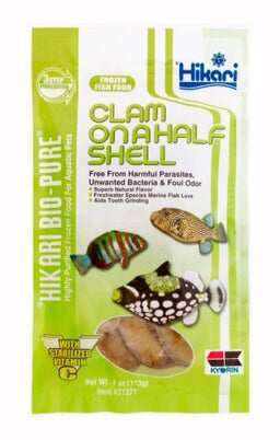 Hikari Bio-Pure Clams on a Half Shell 6oz (Flat Pack)