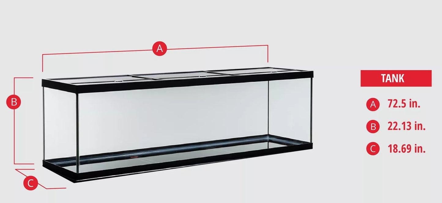 125 Gallon Aquarium with Glass Lids - North American Pet Products