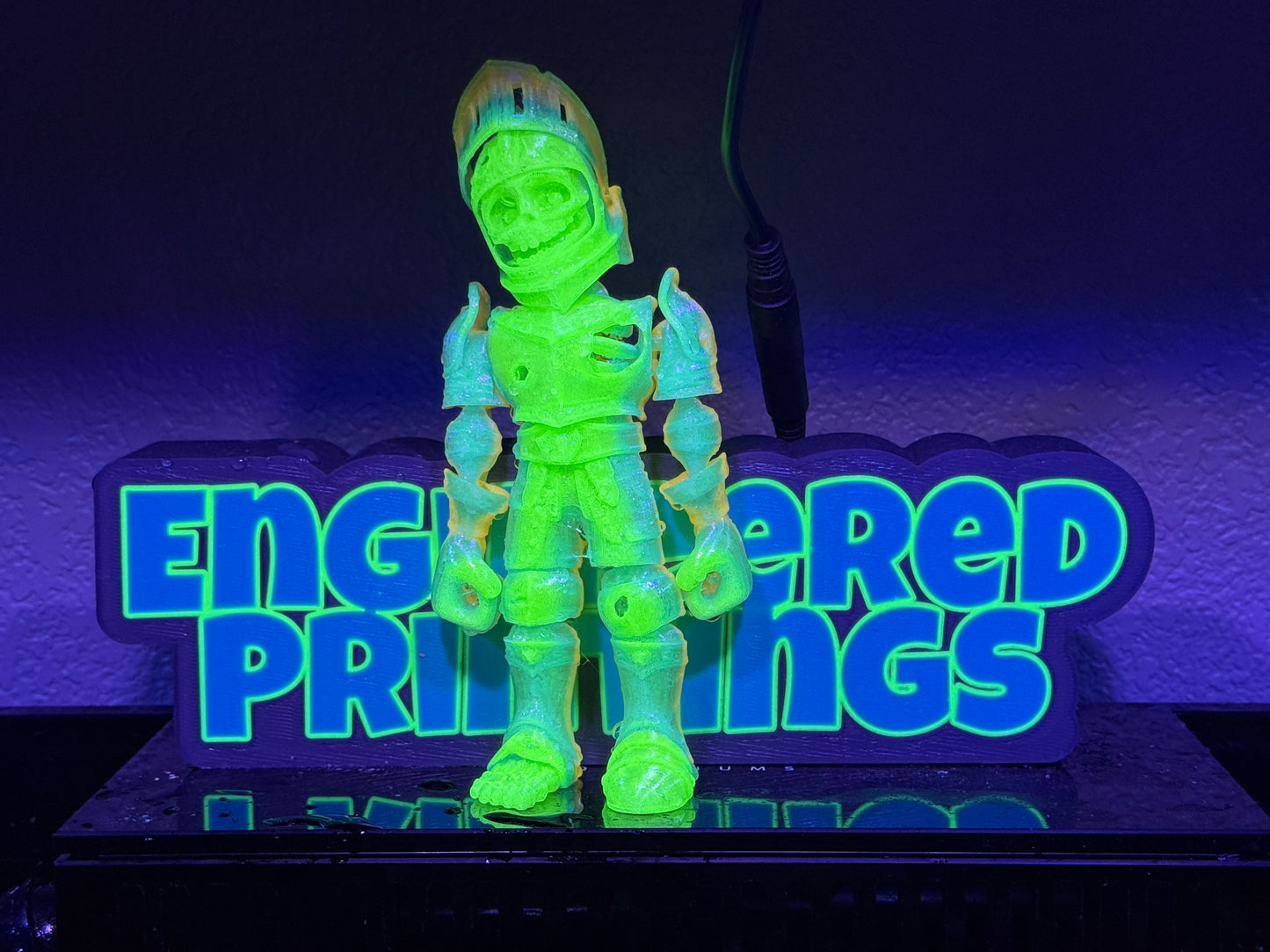 3d printed Articulated and SQUISHY Flexi Knights and Skeleton Knights