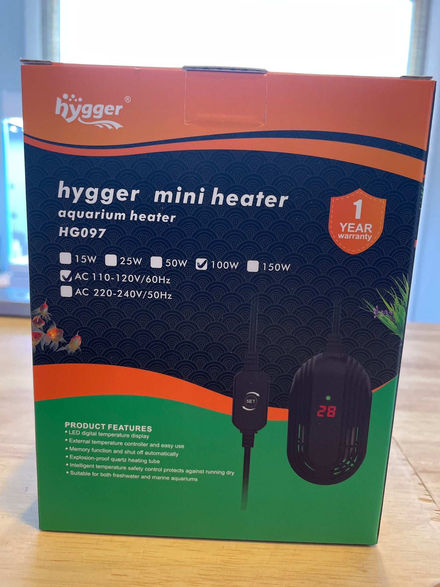 Hygger Mini Heater HG097 100 watt