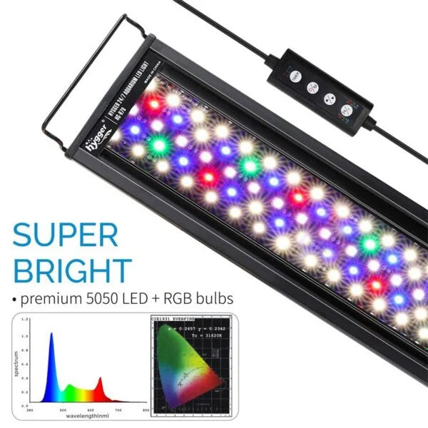 Hygger LED Fish Tank Light  HG978 14W (12-18")