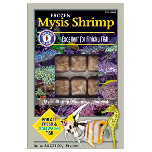 San Francisco Bay Brand FROZEN Mysis 3.5oz 100g Cube