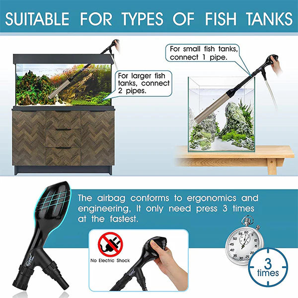 Hygger Aquarium Gravel Cleaner HG013