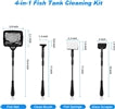 Hygger 4-in-1 Mini Aquarium Cleaning Tool Kit
