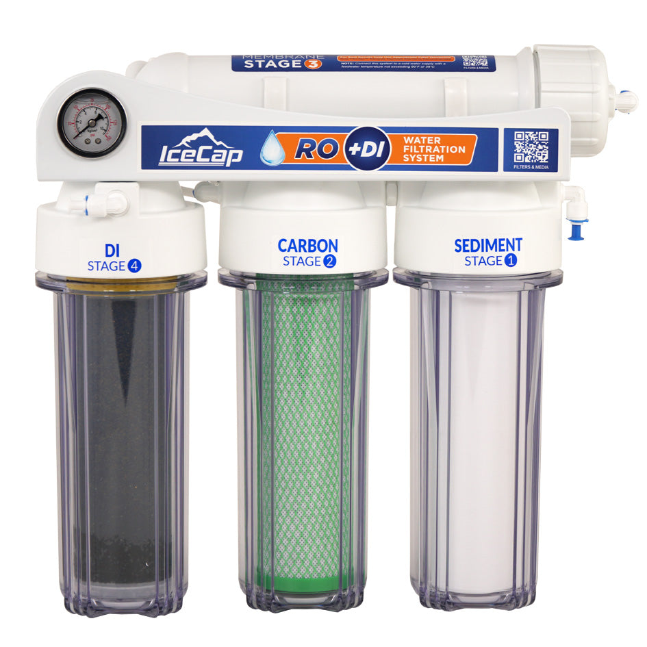 IceCap 100 GPD Reverse Osmosis RO/DI Water Filtration System (RODI)