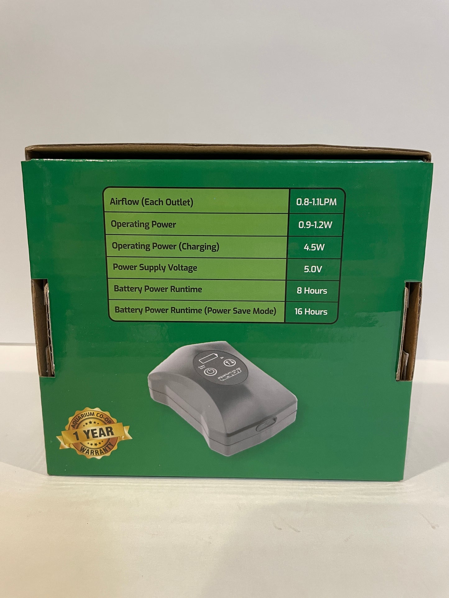 Aquarium Co-Op Air Pump with Battery Backup