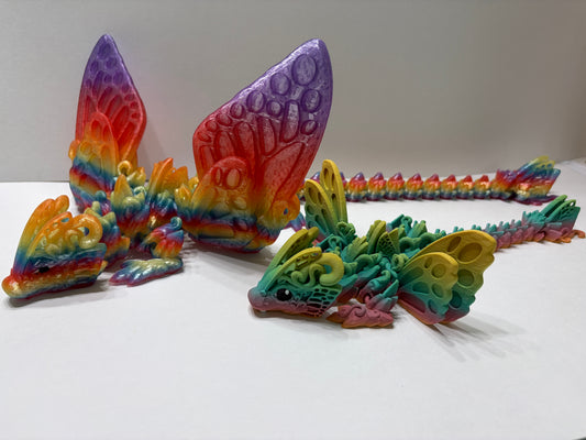 3d Articulated Butterfly Dragon (Large)