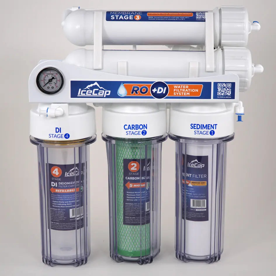 IceCap 200 GPD Reverse Osmosis RO/DI Water Filtration System (RODI)