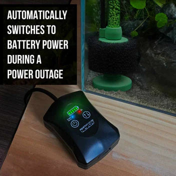 Aquarium Co-Op Air Pump with Battery Backup
