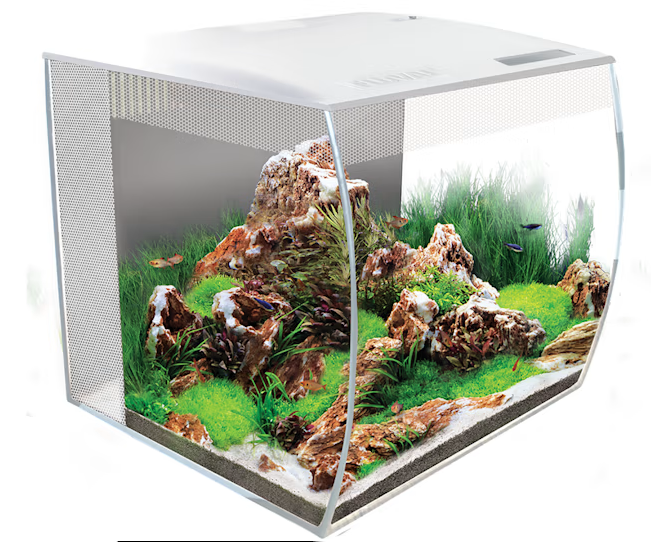 Fluval Flex 15 Gallon Aquarium Kit - White