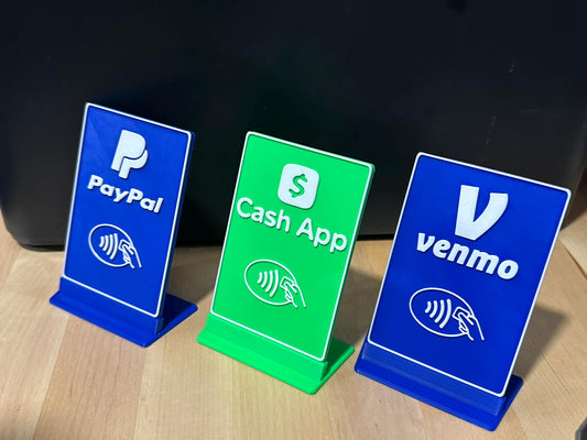 Tap to Pay NFC payment tabletop card - Perfect for Farmers Markets and Vendor Fairs