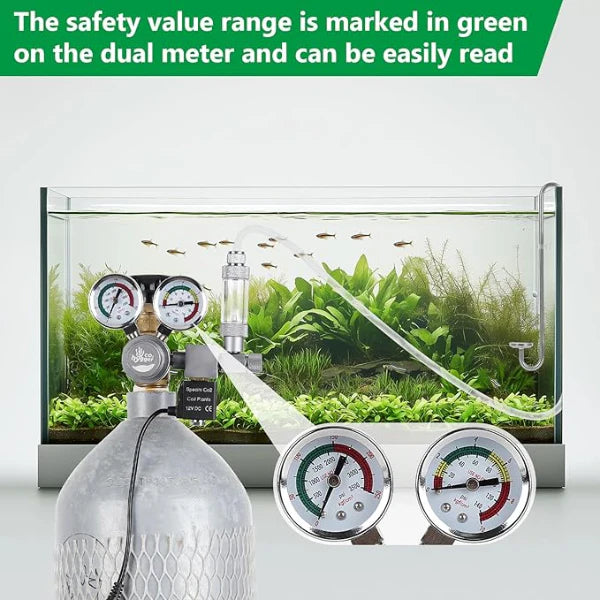 Hygger Co2 Regulator Dual Gauge HC003