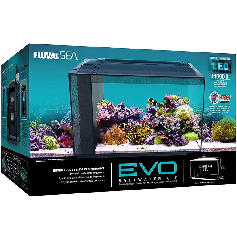 Fluval Evo 13 gallon Aquarium Kit - Black