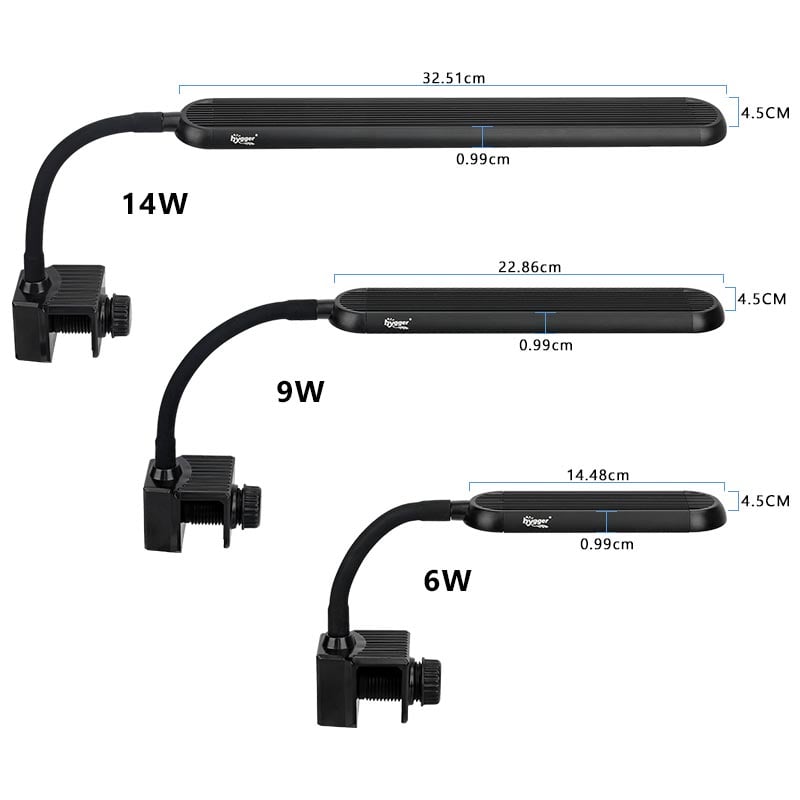 Hygger Aquarium Mini Clip On Light - 14w version