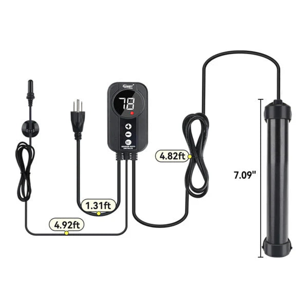 Hygger Titanium Tube Heater HG085 - Multiple Wattages