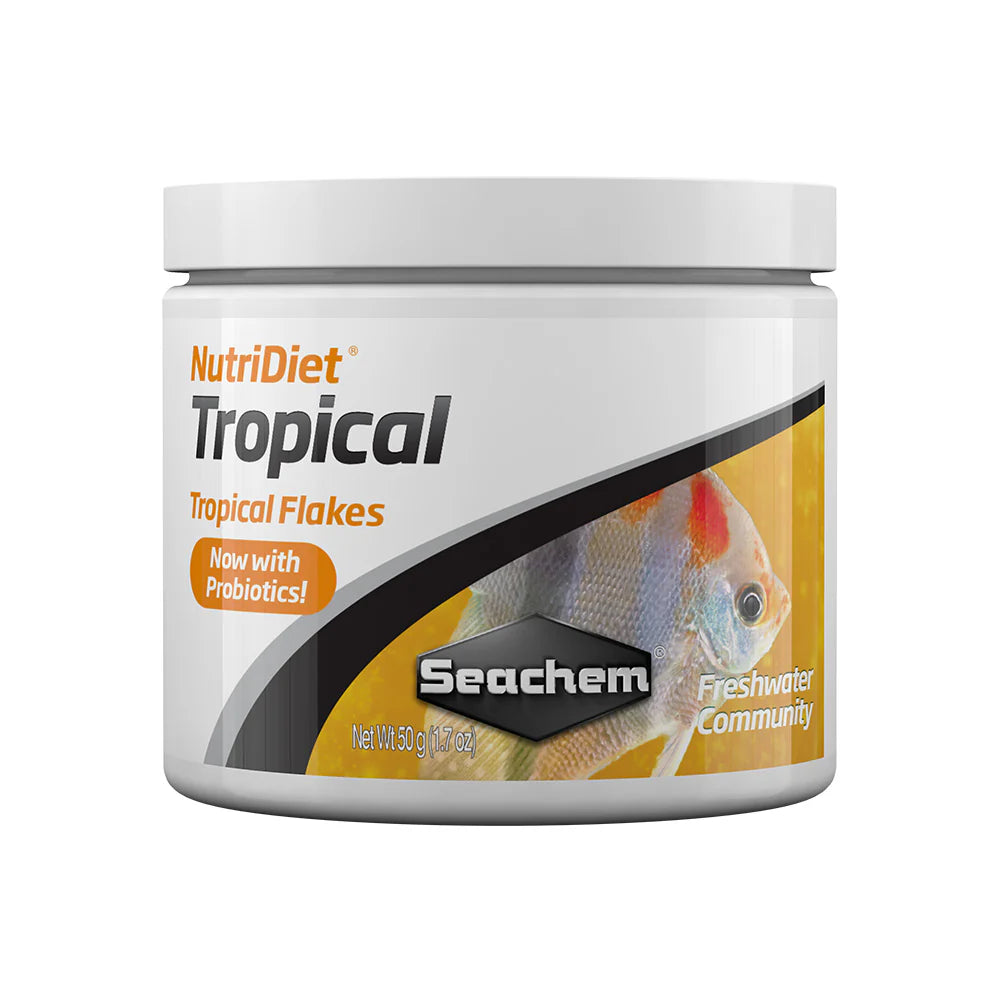 Seachem NutriDiet Tropical Flakes w/ Probiotics - Multiple Sizes