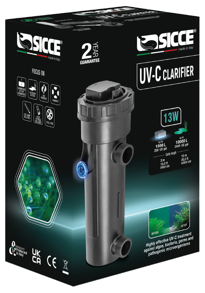 Sicce UV-C Clarifier 13W Aquarium